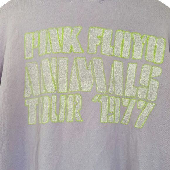 DAYDREAMER Pink Floyd Animals Tour '77 Crew In Distressed Lavender Size Small - Picture 5 of 7